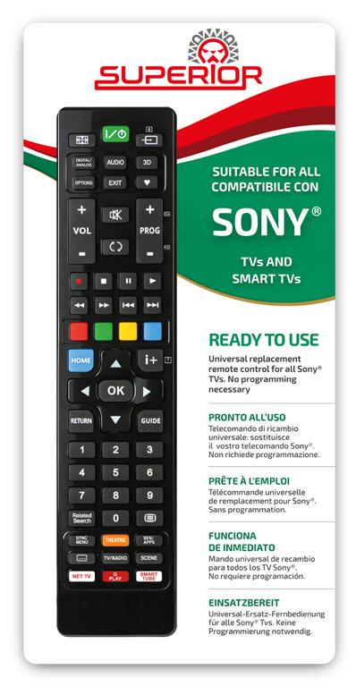 Telecommande de remplacement TV Sony