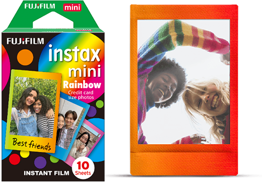 Fujifilm Instax Mini 10 Sheets Rainbow