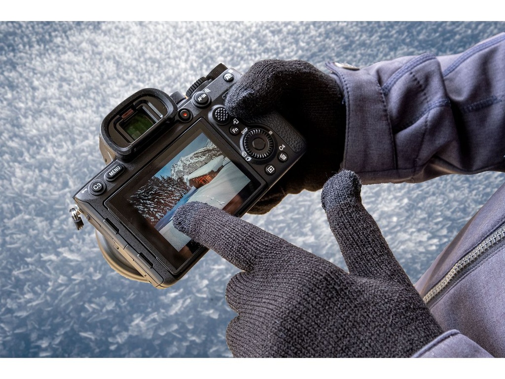 Winter Touch Gloves Black Gants tactiles One Size