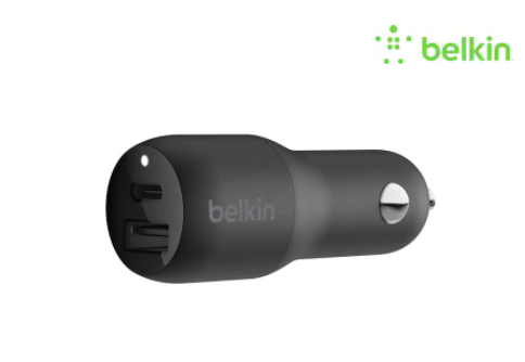 Belkin Chargeur de voiture Boost Charge 2-Port USB-A + USB-C PD 32W