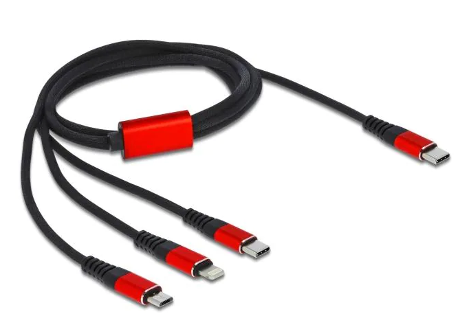 Delock Cable chargeur USB 3-in-1 USB C