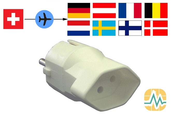 Steffen Adaptateur de voyage CH -> FR