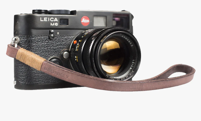 Bronkey Tokyo #205 - Brown & Tanned leather camera strap 23,5cm