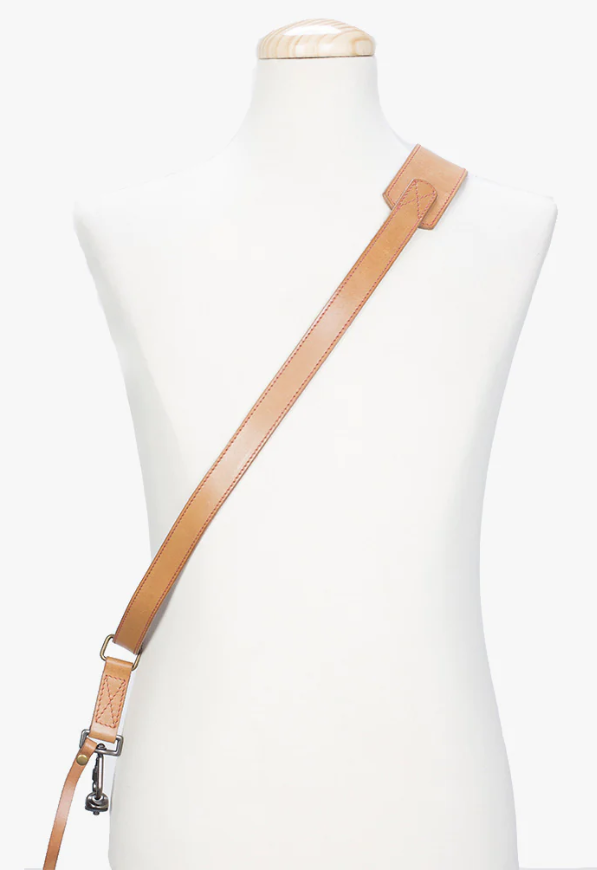 Bronkey Tokyo #603 - Tanned sling leather camera strap Small