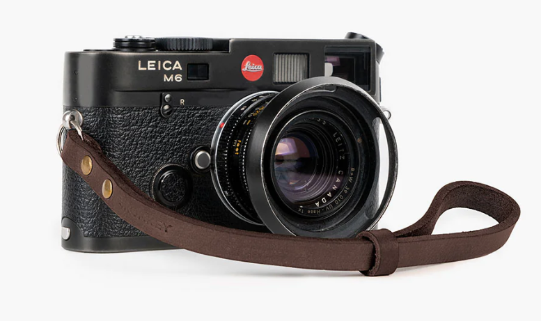 Bronkey Berlin #202 - Brown Leather camera strap 23,5cm