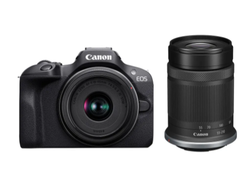 Canon EOS R100 Boitier + RF-S 18-45 + RF-S 55-210