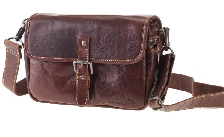 Alpenleder Sacoche pour caméra Presse Brun