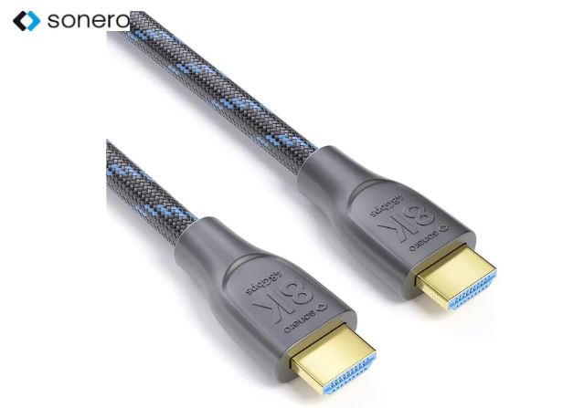 Sonero Câble Ultra High Speed HDMI 2.1 8K HDMI - HDMI, 3 m