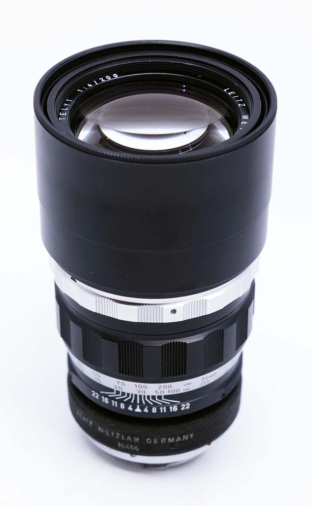 OCCASION Leica Telyt 200mm 4 avec adaptateur Oubio