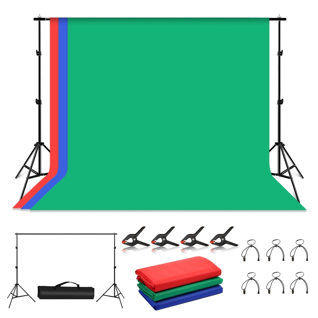 PULUZ PKT5205 Kit de fond de studio Green Screen 2x3m