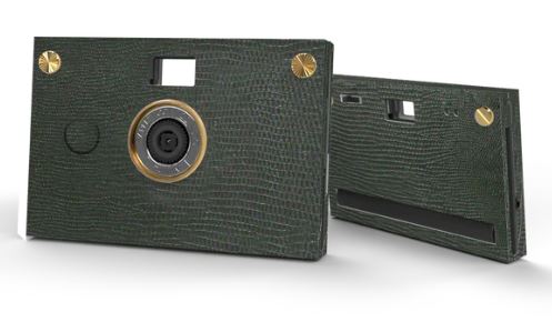 PaperShoot Camera Bundle - Coque texture cuir - Vert épicéa - 20MP