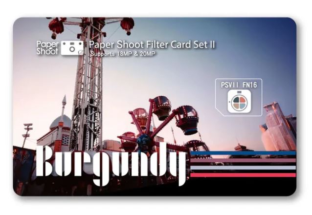 PaperShoot Carte filtre - Burgundy