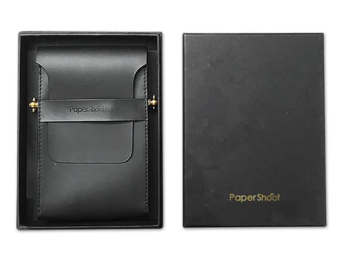 PaperShoot Sac photo d'épaule en cuir végétal tanné italien