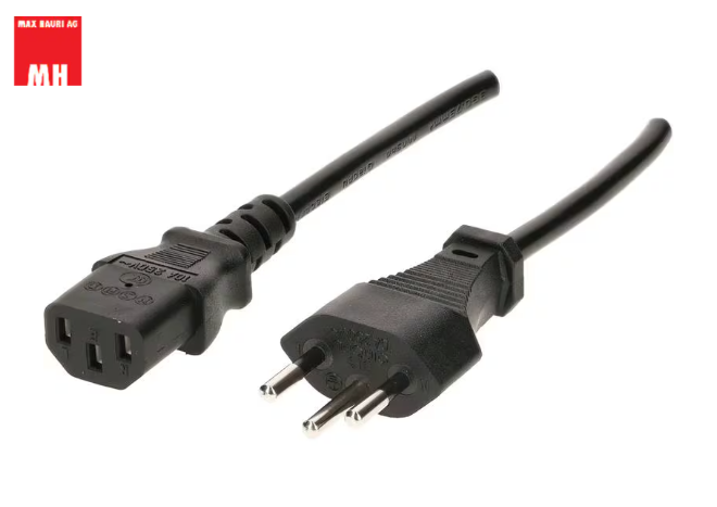 Max Hauri Cable 5 m C13-T12 alimentation 3 poles 10A/250AV
