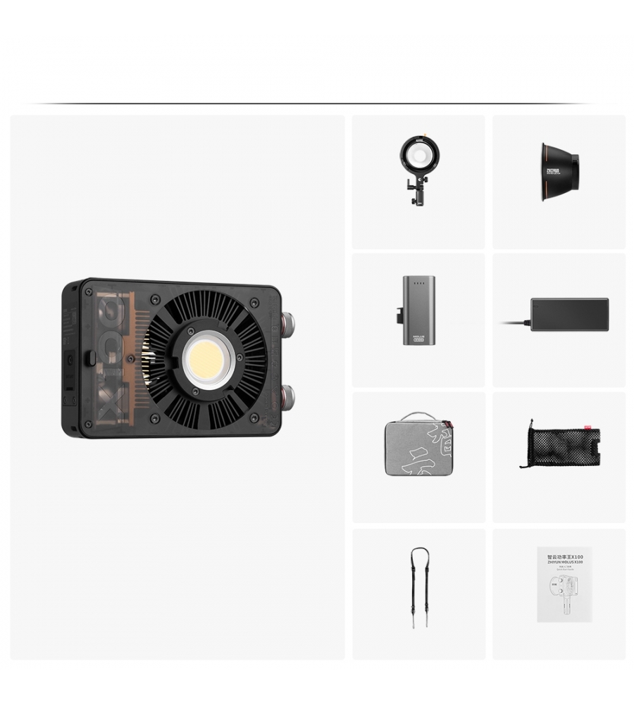 Zhiyun MOLUS X100 Combo Black (Valise, Grip, Fixation)