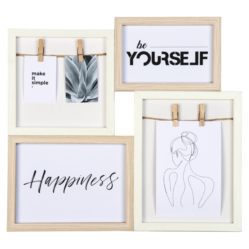 Hama Pêle-mêle cadres portrait "Kiruna", 1 10x15, 1 15x15, 1 13x18, 1 15x20cm