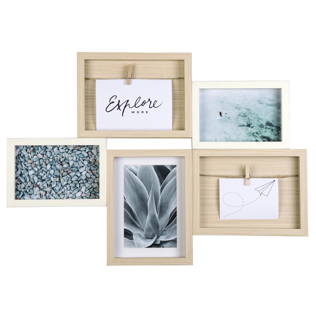 Hama Pêle-mêle de cadres photo pour portrait "Kalmar", 2 10x15cm, 3 13x18cm