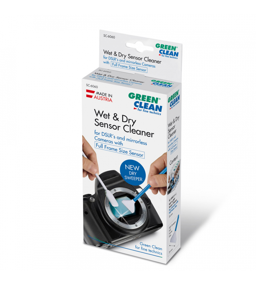 Green Clean Wet & Dry Sensor Cleaner Plein Format - à l'unité