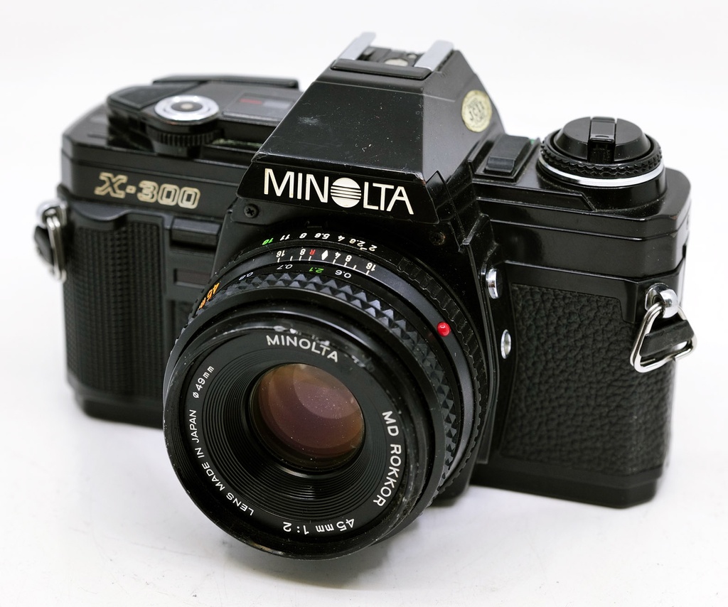 OCCASION Minolta X-300 MPS + MD Rokkor 45mm f2