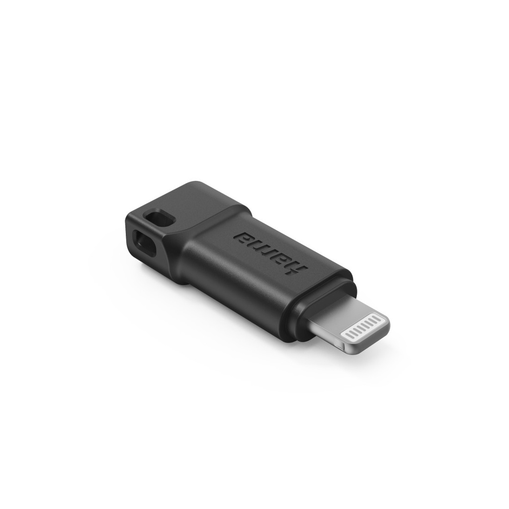 Hama Adaptateur USB-C sur fiche Apple Lightning, MFI, Noir