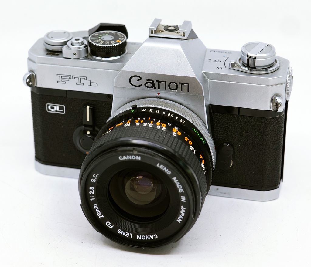 OCCASION Canon FTB QL + FD 28mm f2.8 S.C.