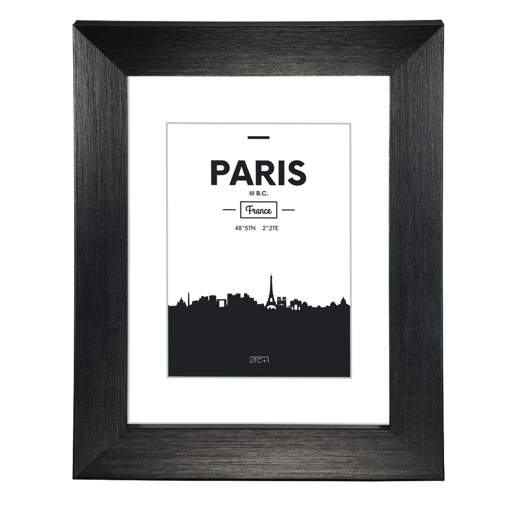 Hama Cadre photo en plastique "Paris", noir, 30 x 40 cm