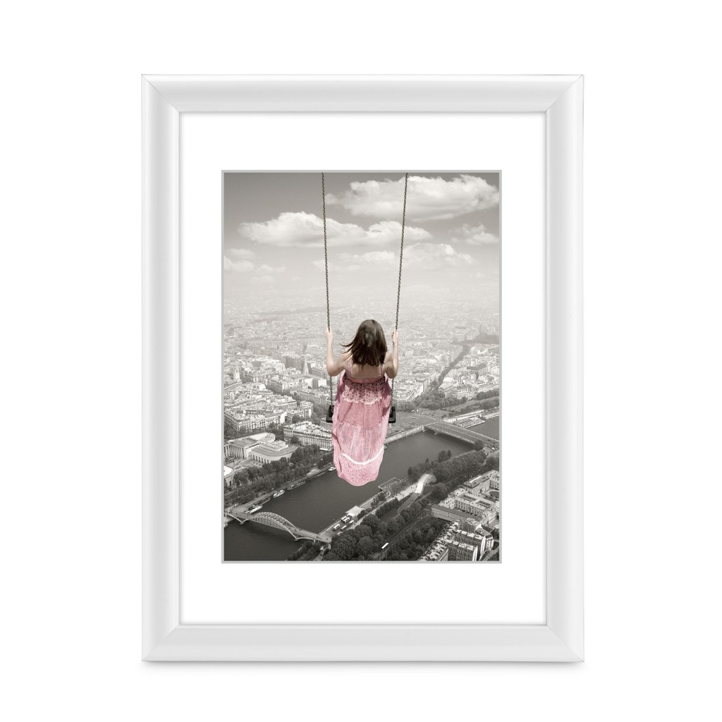 Hama Cadre photo en plastique "Swing", blanc, 10 x 15 cm