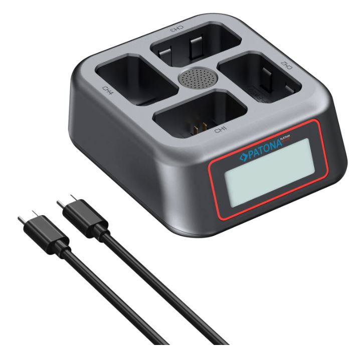 Patona 4-Port Fast Charger Sony NP-FW50