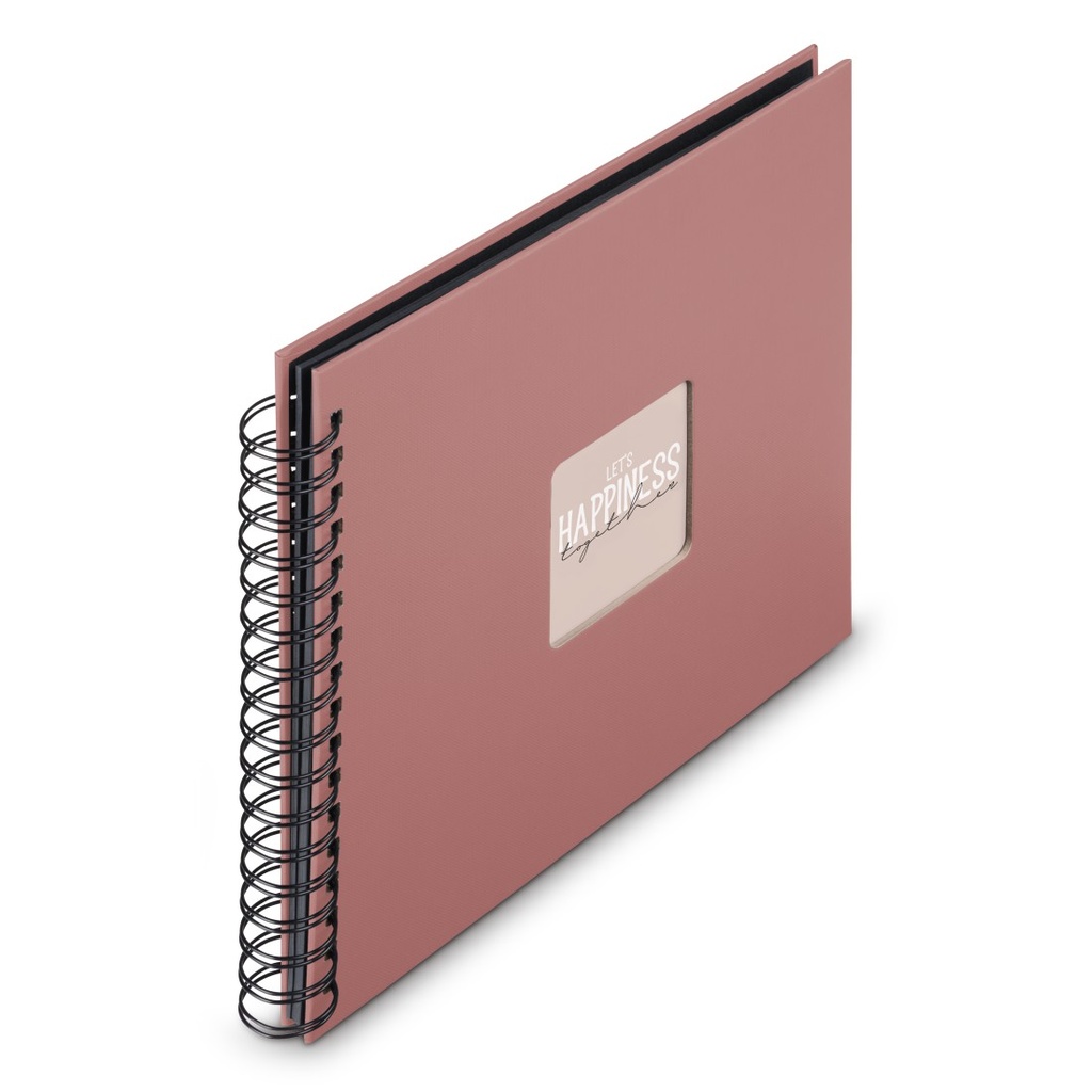 Hama Album à spirale "Fine Art", 28 x 24 cm, 50 pages noires, Terra