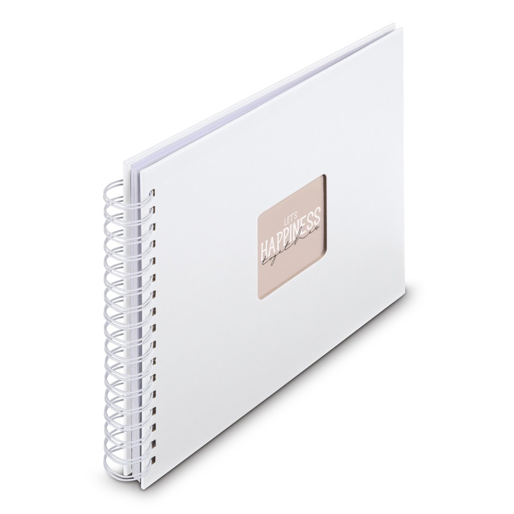 Hama Album à spirale "Fine Art", 28 x 24 cm, 50 pages blanches, Blanc