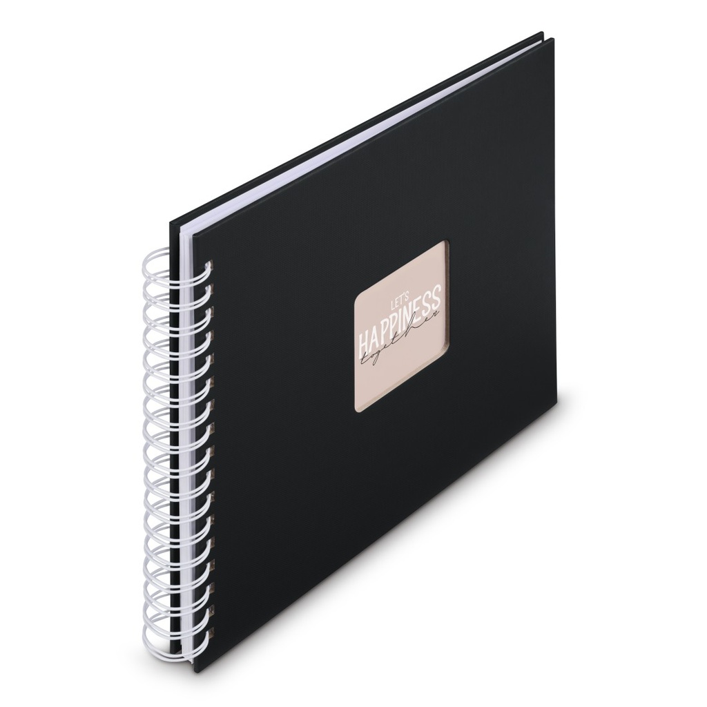 Hama Album à spirale "Fine Art", 28 x 24 cm, 50 pages blanches, New Black