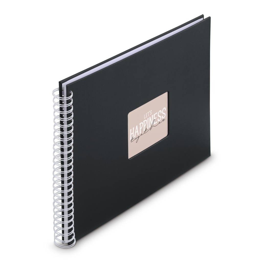 Hama Album à spirale "Fine Art", 36 x 32 cm, 50 pages blanches, New Black