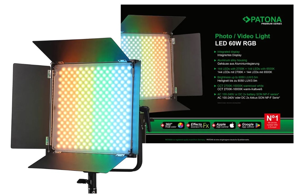 Patona Premium LED 60W RGB APP