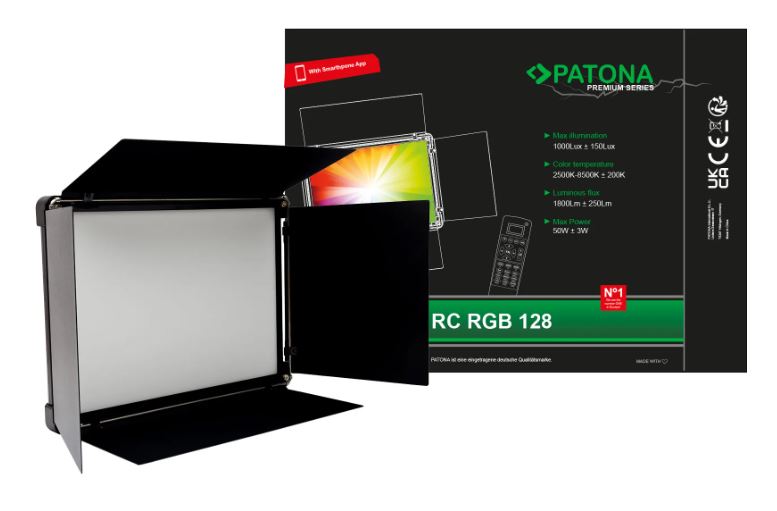 PATONA Lampe photo Premium RGB-128AS APP