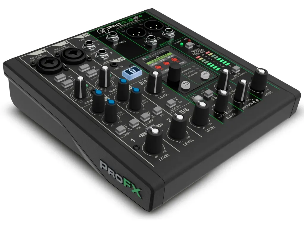 MACKIE ProFX6v3+ - Table de mixage analogique avec effets, Bluetooth