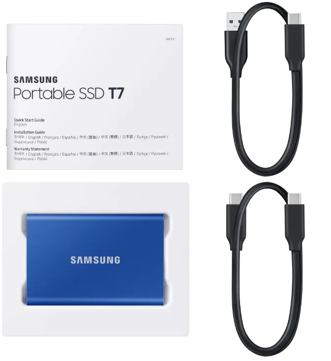 Samsung PSSD T7 1TB blue