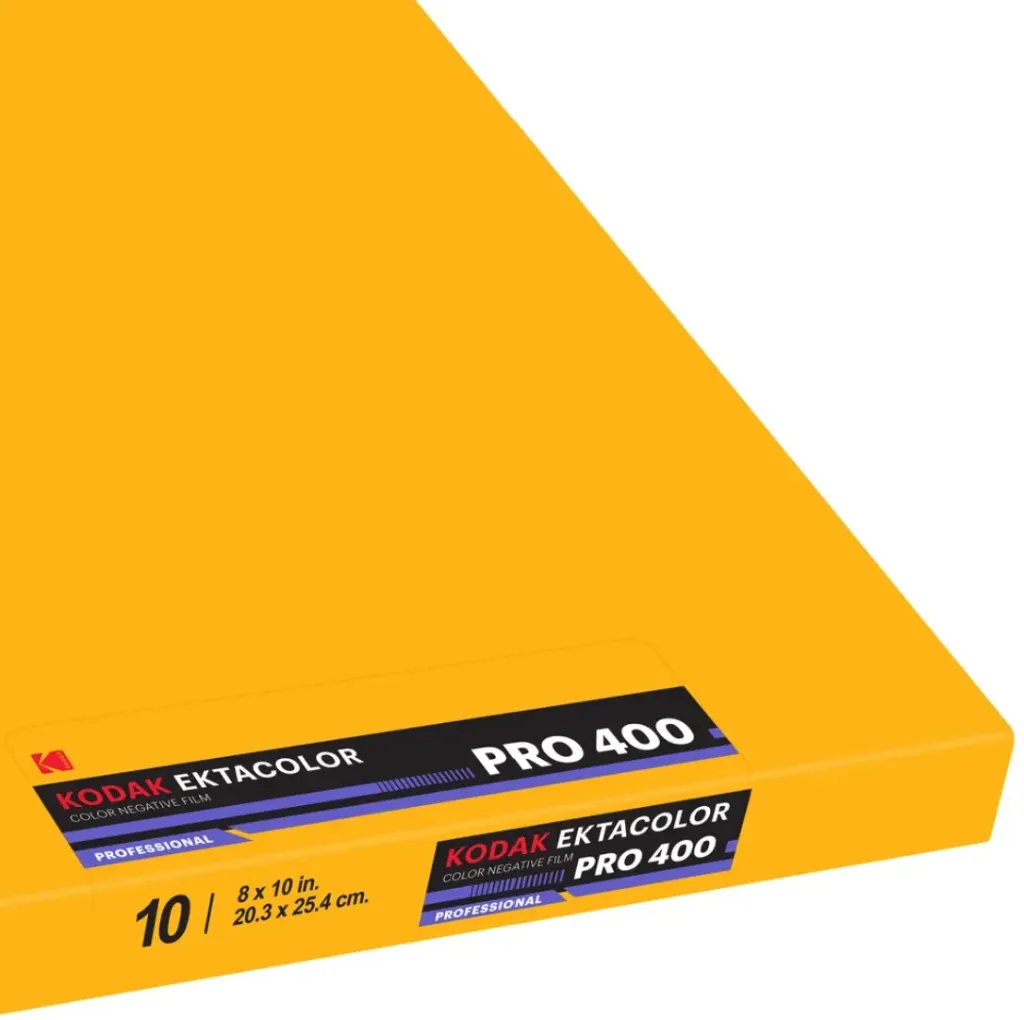 KODAK Eastman EKTACOLOR PRO 400  8X10" 10 Feuilles