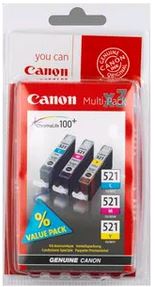 Canon CLI-521 C/M/Y Cartridge Multipack