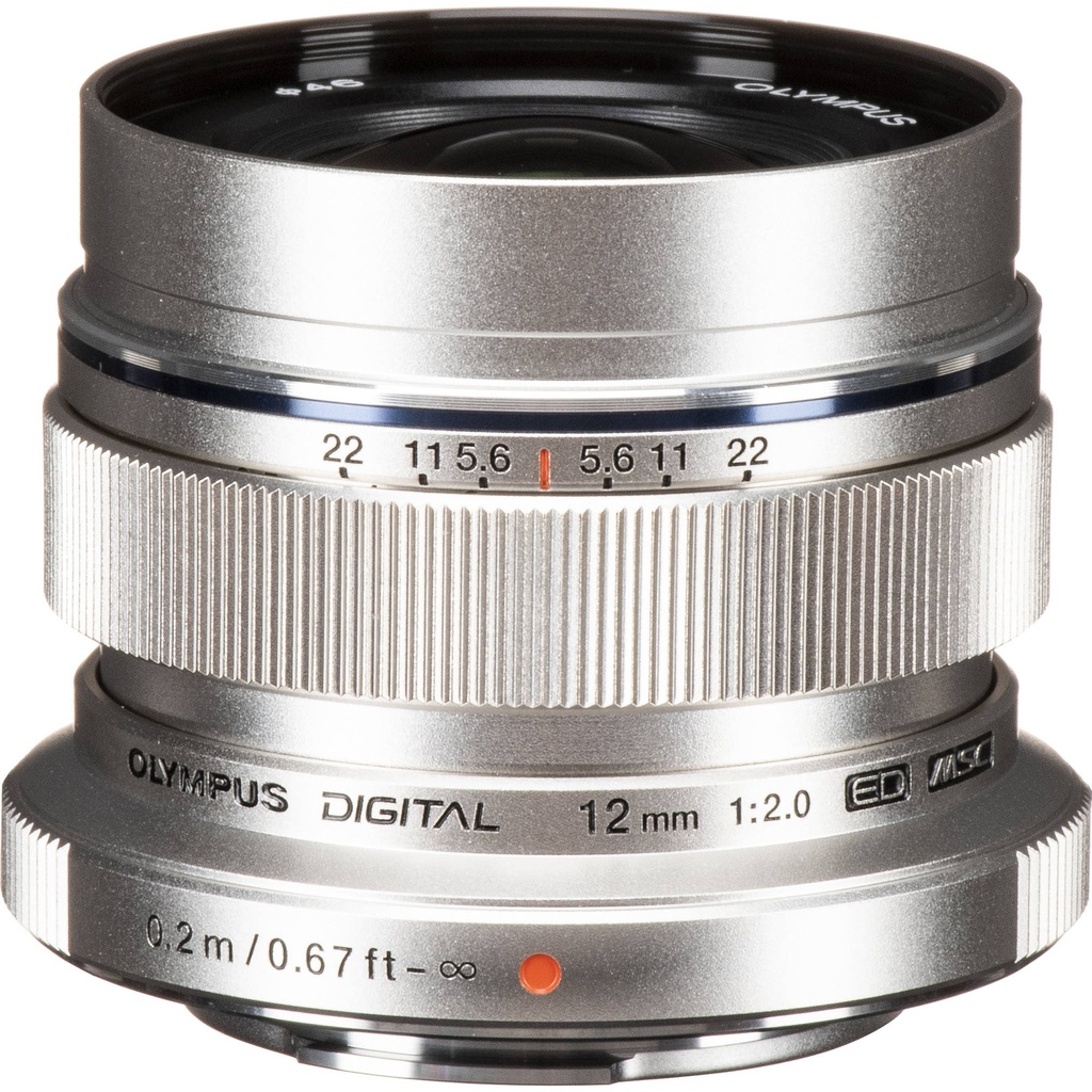 OM System Zuiko 12mm F:2.0 silver