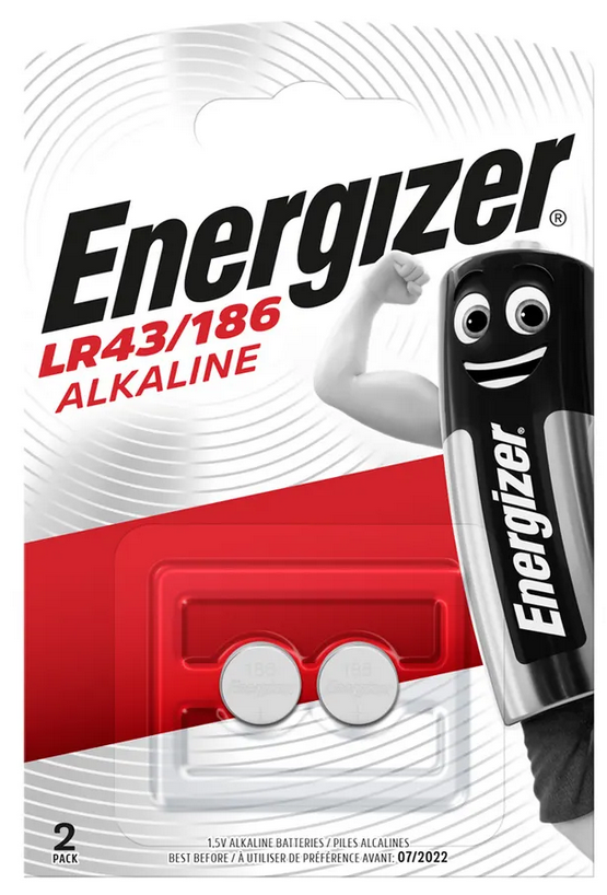 Energizer LR43/186  1.5V           FSB-2