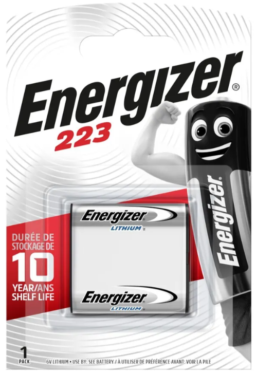 Energizer 223 Lithium       6.0V