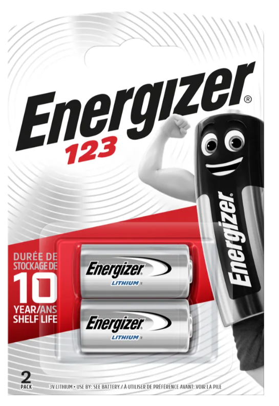 Energizer 123 Lithium 3.0V (2-Pack)