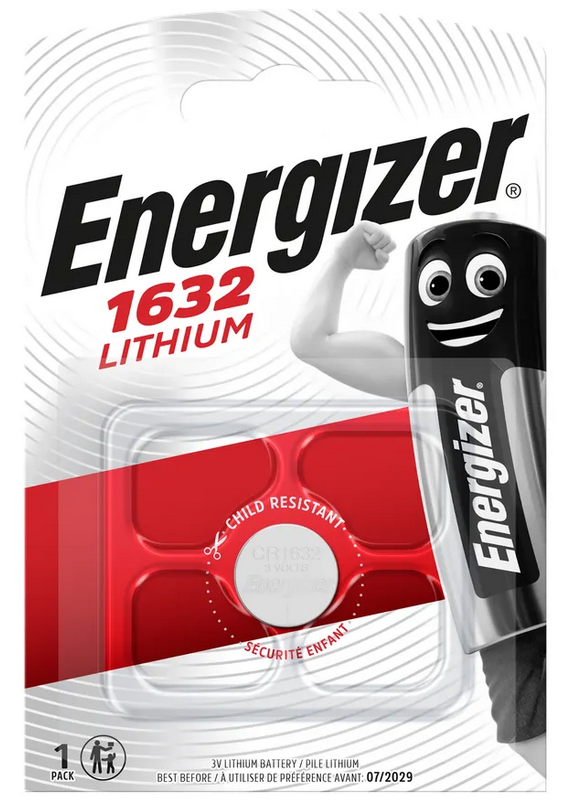 Energizer CR 1632 Lithium 3.0V     FSB-1