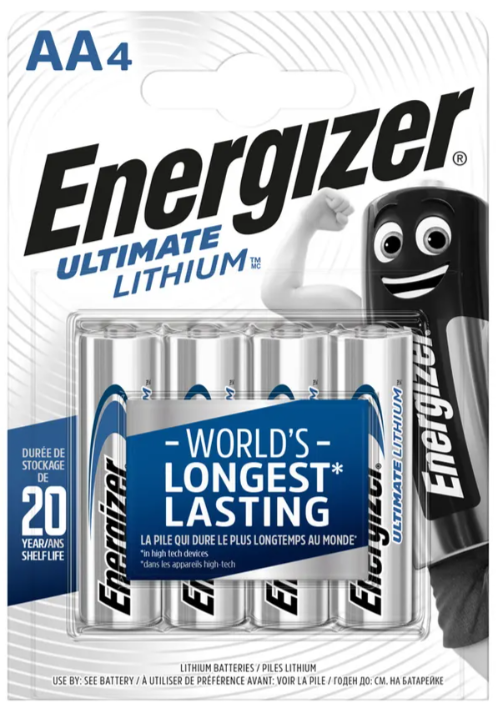 Energizer AA/L91 Ultimate Lithium 4-Pack