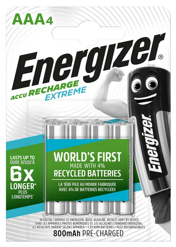 Energizer Extreme AAA 800mAh    BP4