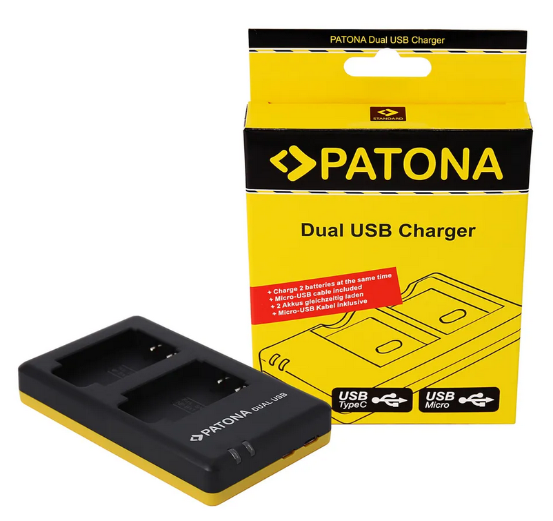 Patona Chargeur Dual USB NP-BX1