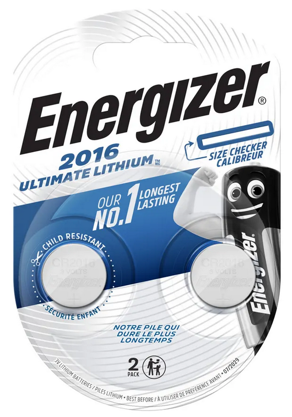 Energizer CR 2016 Ultimate Lithium 2 pc.