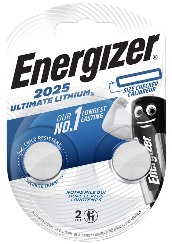 Energizer CR 2025 Ultimate Lithium 2 pc.
