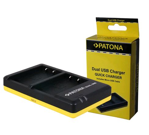 Patona Chargeur Dual USB Olympus BLS-5