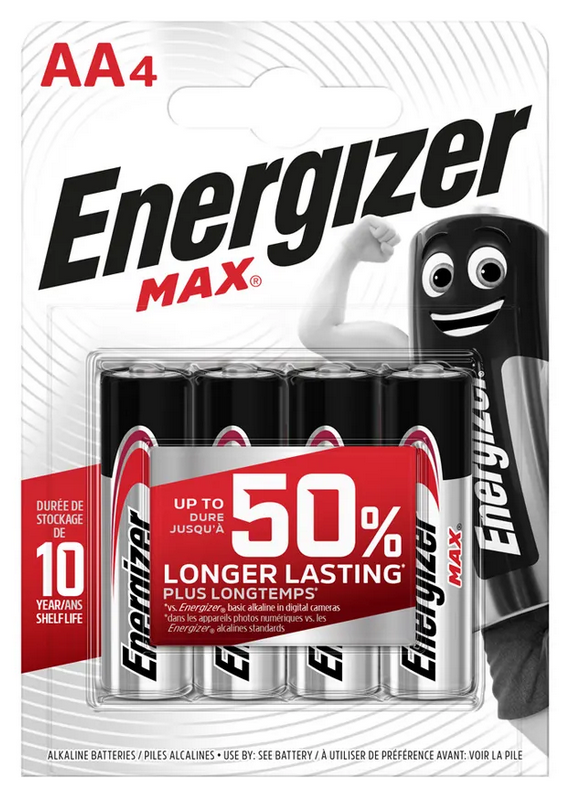 Energizer Max AA (LR6/E91)  BP-4